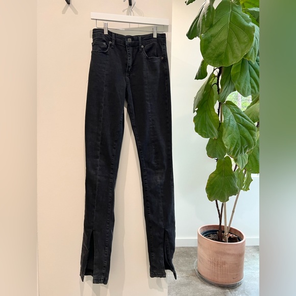 Zara Pants & Jumpsuits Zara Tall Slit Front Jeans Poshmark